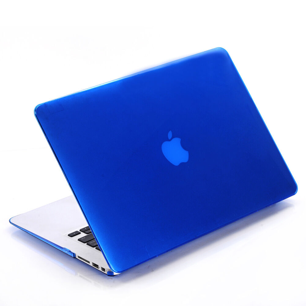 Lunso Glanzende cover hoes Blauw voor de MacBook Pro 15 inch (2012-2015)