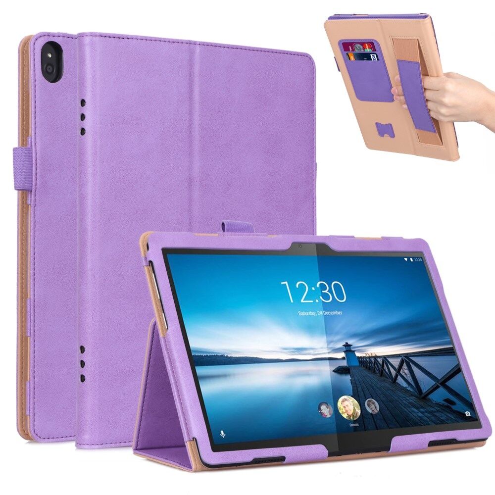 Lunso Luxe stand flip cover hoes Lila voor de Lenovo Tab M10