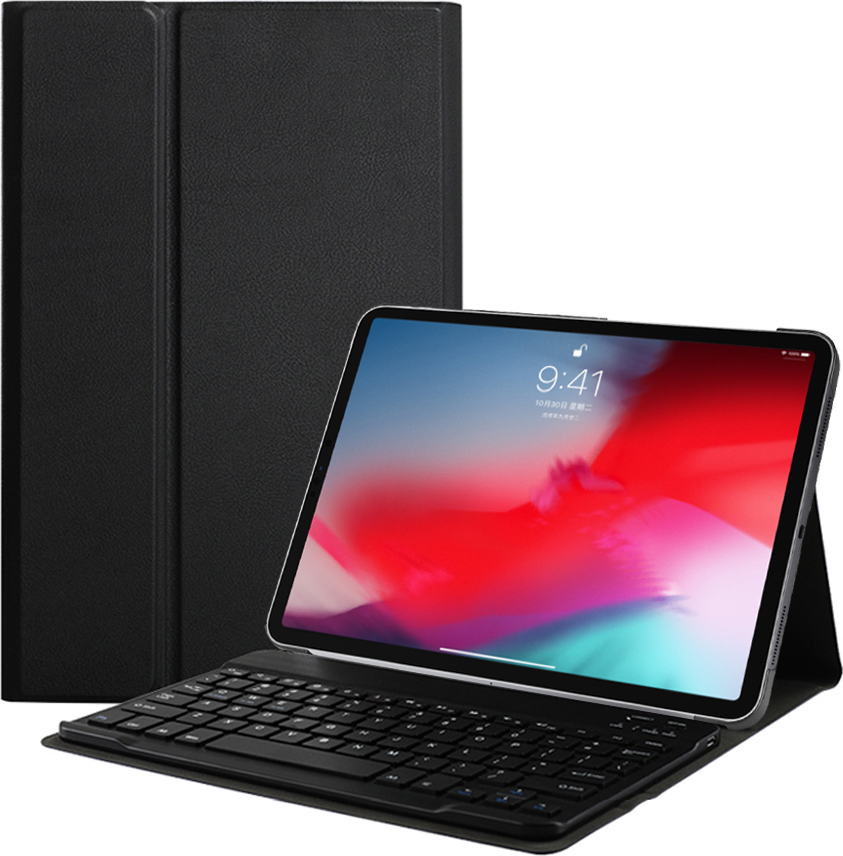 Lunso Afneembare Keyboard hoes Zwart voor de Apple iPad 10.2 inch 2019 en iPad 10.2 inch 2020