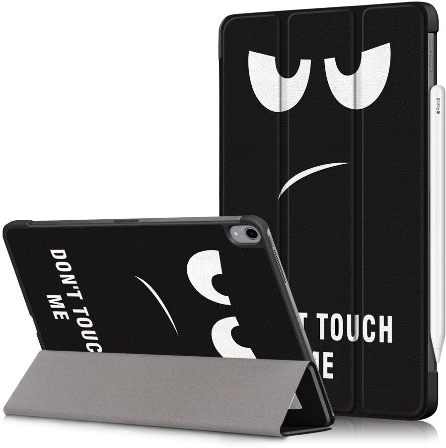 Lunso 3-Vouw sleepcover hoes Don't Touch voor de iPad Air (2020) 10.9 inch