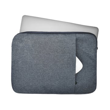 Lunso Stijlvolle zachte sleeve hoes Blauw met neopreen bescherming voor 15 inch laptops