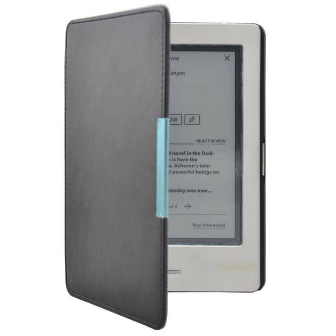 Lunso flip hoes zwart voor de Kobo Touch 1 (6 inch)