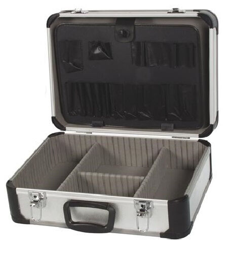 Perel gereedschapskoffer 25 liter aluminium zilver - Zilver