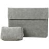 D-pro Suede Sleeve zamszowa torba z etui na ładowarkę do laptopa / MacBook'a 15/16 (Gray)