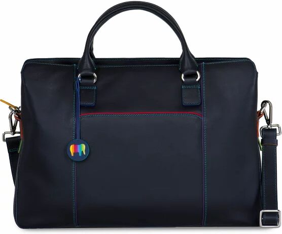 Mywalit Business Torba biznesowa skórzana 40 cm przegroda na laptopa black/pace  - czarny - Mężczyźni,Unisex - Dorośli,Damy