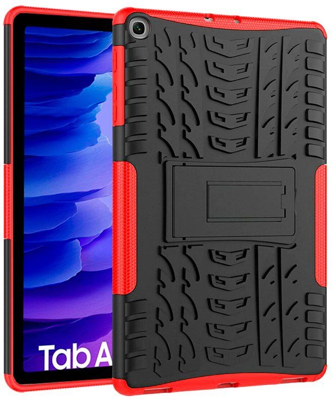 Cool funda hard case negra/roja para samsung galaxy tab a7