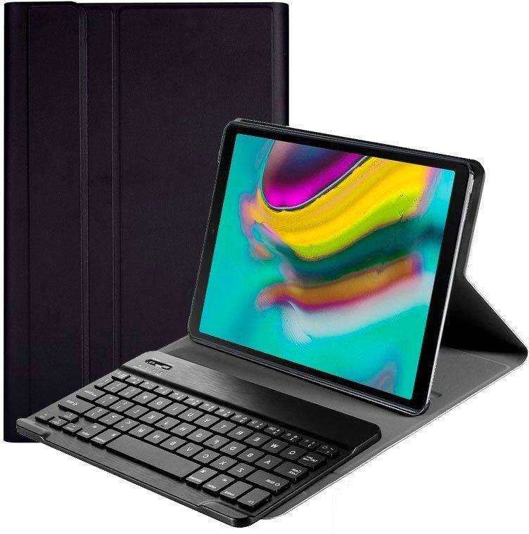 Cool funda polipiel negro con teclado para samsung galaxy tab s5e