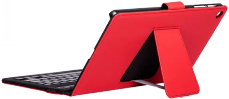 Silverht funda roja con teclado bluetooth para samsung tab a7 10.4" t500/505 2020