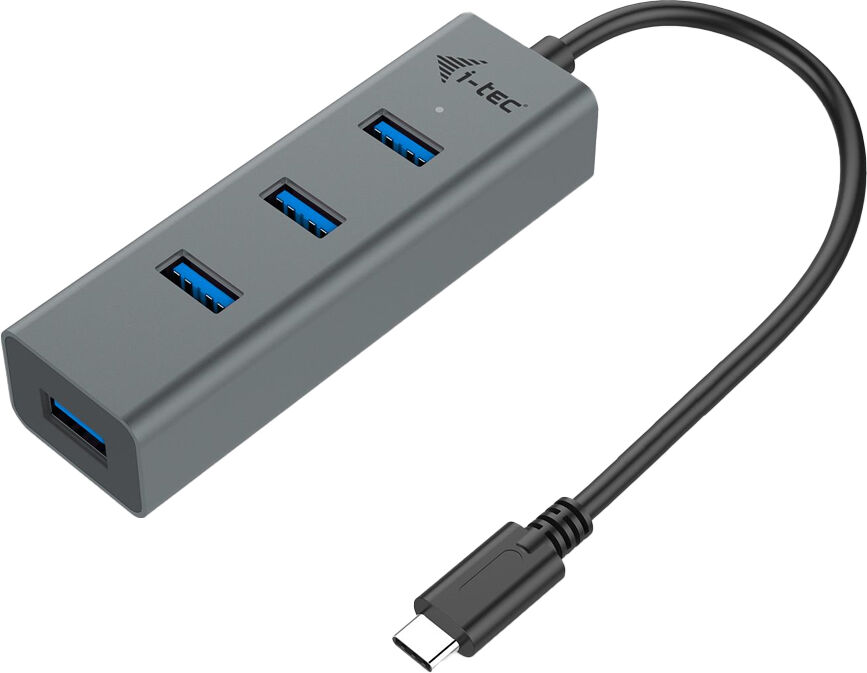 I-tec Hub Usb C - 4x Usb A 3.2 (cinzento) - I-tec