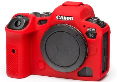 EASYCOVER Capa Silicone Vermelha para Canon Eos R5 / R6