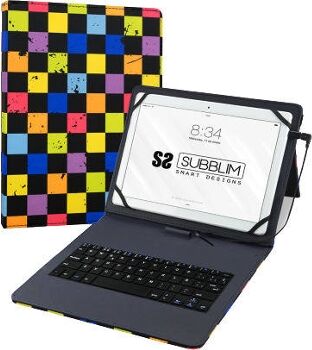 Subblim Capa Teclado Universal 10.1'' Usb Squares