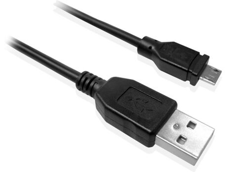 Ewent Cabo EW9911 (USB - MicroUSB - 1 m - Preto)