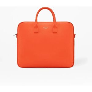 Recycled Foxx Orange Slim Laptop Bag Vegan Leather Stylish Commute Bag Fits Laptop, Papers & Daily Essentials Fenella Smith Unisex