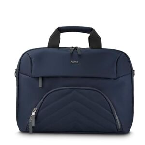Hama Laptop Bag for 13.3-14.1 Inch (Lightweight Business Bag as Shoulder Bag or Carry Bag, Notebook Bag with Two Front Pockets and Organiser, Inner Compartment, Tablet Compartment, Padded) Dark Blue