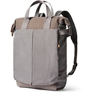 Bellroy Tokyo Totepack Premium (Leather Backpack and Tote Bag, 13" Laptop, Tablet, Notes, Cables, Drink Bottle, Spare Clothes, Everyday Essentials) - Storm Grey