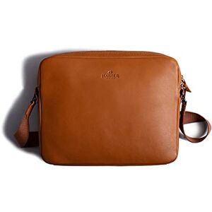 Harber London Leather Messenger Bag For Ipad (Tan)