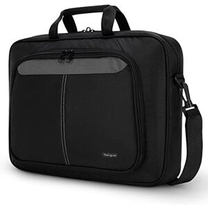 Targus Laptop Bag for 15.6" Laptops, Computer Bag Carrying Case for Devices Up To 15.6", Slim Laptop Bag for Women or Messenger Bag for Men, Notary Bag or Laptop Case, Black (TBT240US)