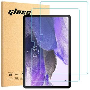 2 Pack Screen Protector for Galaxy Tab S8 Plus 2022 / Tab S7 FE 2021 / Tab S7 Plus 2020, Whioltl Tempered Glass Screen Film Guard for Samsung S8 Plus Case friendly –High Clear