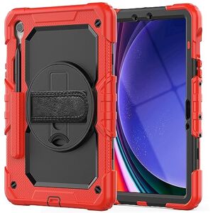 Lobwerk 4-in-1 Case for Samsung Galaxy Tab S9 FE 2023 X510/SM-X516/SM-X518 10.9 Inch Case Shockproof Protection + Stand