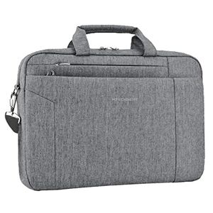 KROSER Laptop Bag 15.6 Inch Water Repellent Briefcase Computer Laptop Case Shoulder Bag Bussiness Carrying Handbag Laptop Briefcase Sleeve for Women/Men, Grey