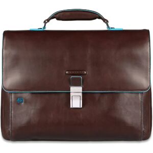 Piquadro , Dark Brown Expandable Briefcase ,Brown unisex, Sizes: ONE SIZE