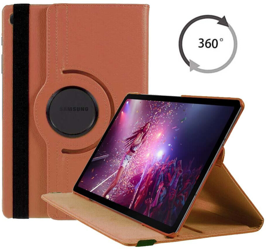 Unbranded (Rose Gold) Case For Samsung Galaxy Tab S6 Lite 10.4in 2020 PU Leather 360 Rotat