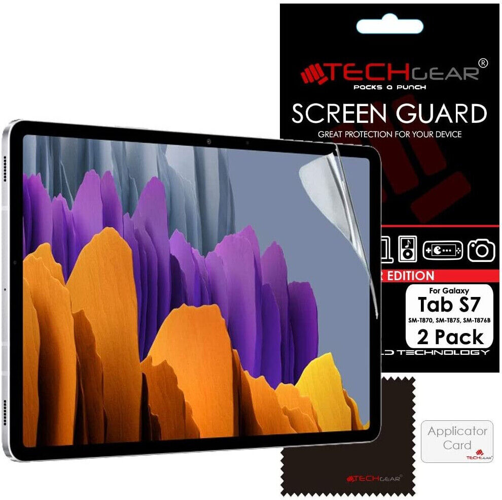 TECHGEAR 2 Pack Galaxy Tab S7 11.0" Screen Protectors (SM-T870 / SM-T875), Ultra