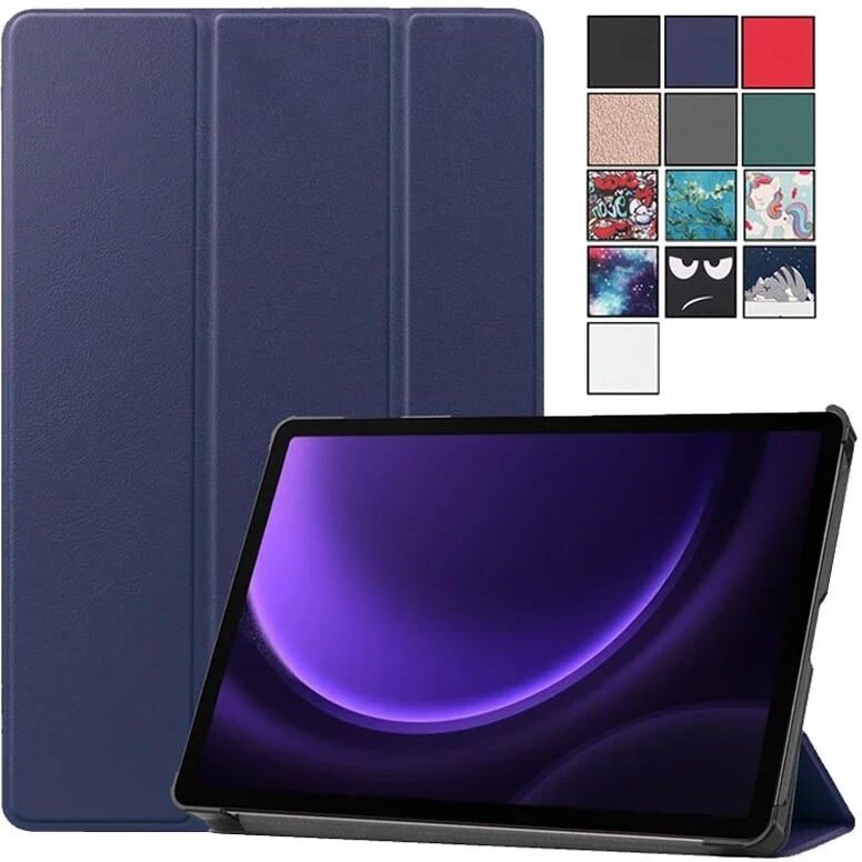 DuoDuo Global Stand Case for Samsung Galaxy Tab S9 FE Case 10.9'' PU Leather Auto Sleep Cover for Funda Galaxy Tab S9 FE Case X510 X516 X516B