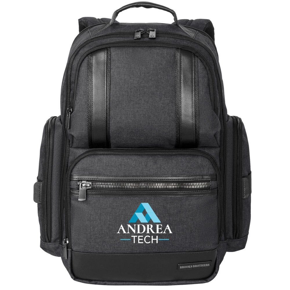 Positive Promotions Brooks Brothers® Grant 16" Computer/Laptop Backpack - Embroidered Personalization Available