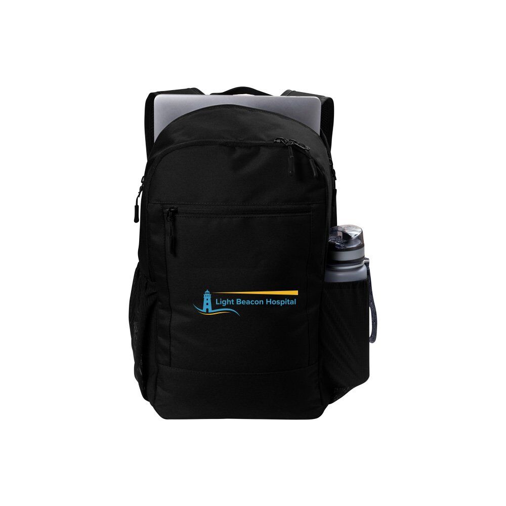 Positive Promotions 6 Port Authority® Daily Commute 15" Computer/Laptop Packs with Trolley Strap - Embroidered Personalization Available