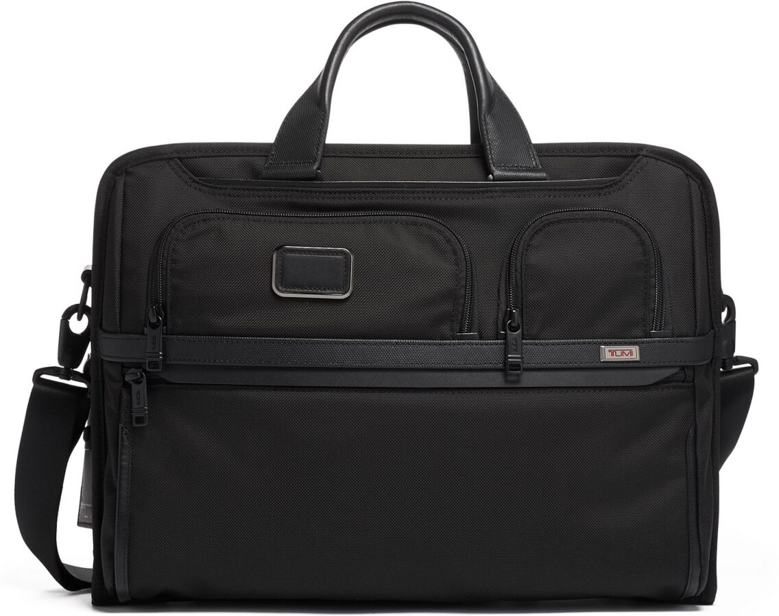 Tumi Alpha 3 Compact Large Screen Laptop Brief - Black