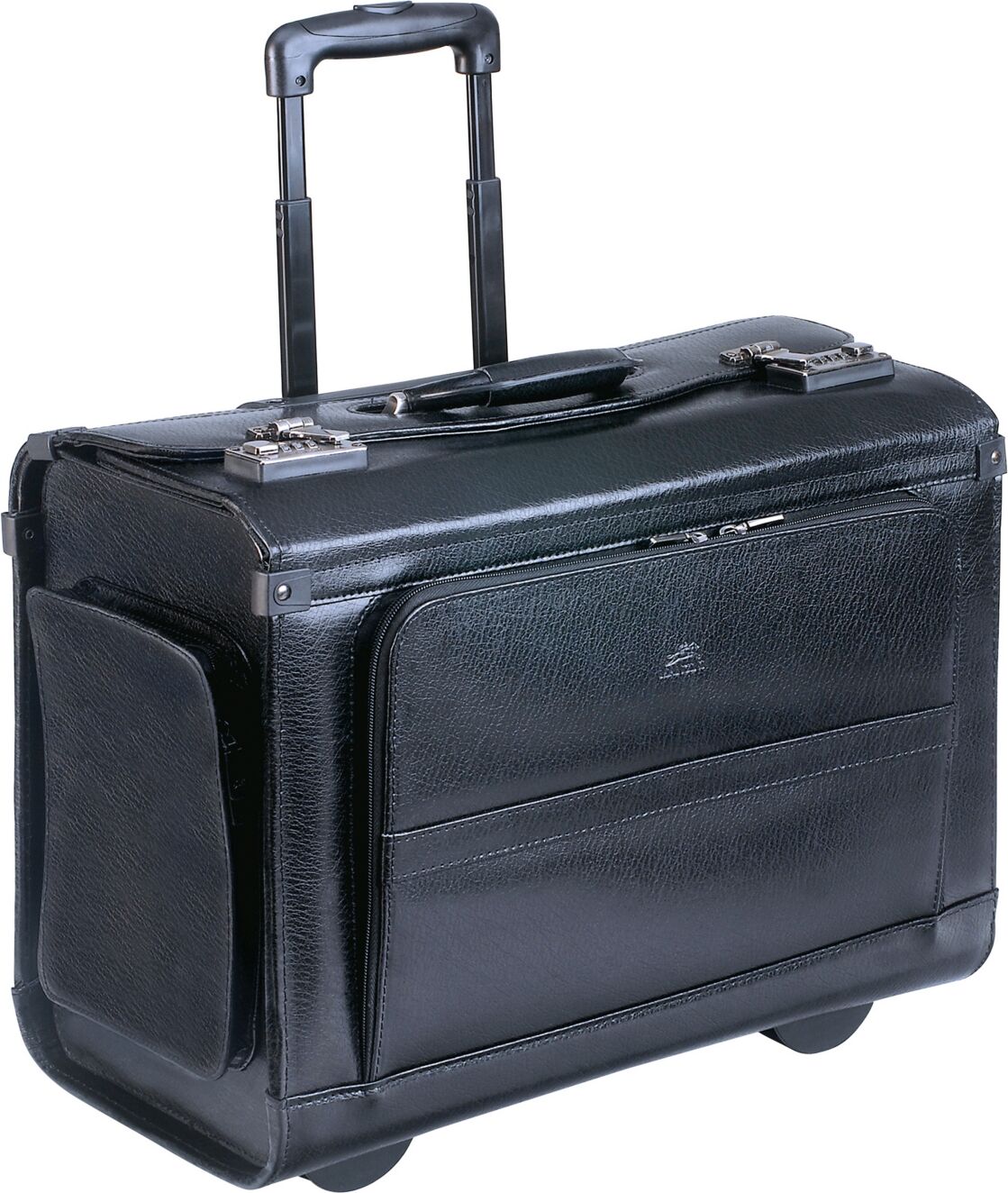 Mancini Business Collection Wheeled Laptop Catalog Case - Black