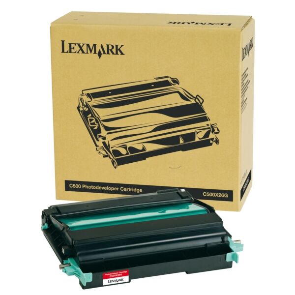 Lexmark Original Lexmark C 500 N Trommel (C500X26G), 120.000 Seiten, 0,09 Rp pro Seite - ersetzt Trommeleinheit C500X26G für Lexmark C 500N