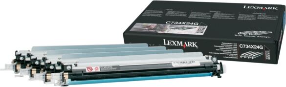 Lexmark Original Lexmark Optra C 734 DTN Trommel (C734X24G) multicolor Multipack (4 St.), 20.000 Seiten, 0,71 Rp pro Seite