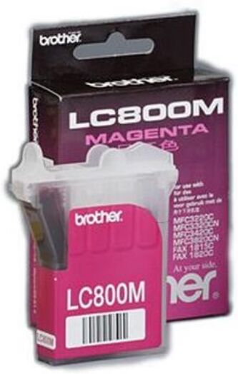 Brother Original Brother PPF-1820 C Tintenpatrone (LC-800 M) magenta, 400 Seiten, 2,69 Rp pro Seite - ersetzt Druckerpatrone LC800M für Brother PPF-1820C