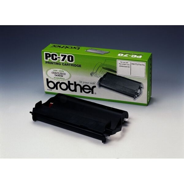 Brother Original Brother Fax T 76 Inkfilm (PC-70) schwarz, 140 Seiten, 15,64 Rp pro Seite - ersetzt Thermo-Film PC70 für Brother Fax T76