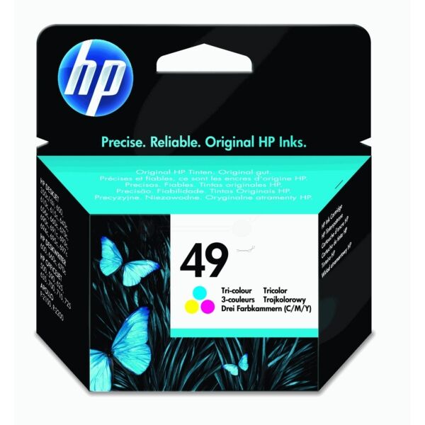 HP Original HP DeskJet 600 C Tintenpatrone (49 / 51649 AE) farbe, 350 Seiten, 15,01 Rp pro Seite, Inhalt: 23 ml