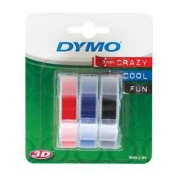 Dymo Original Dymo Omega Prägeband (S0847750) multicolor 9mmx3m - ersetzt Prägeband S0847750 für Dymo Omega