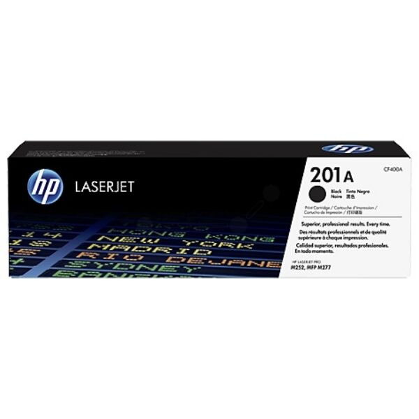 HP Original HP 201A / CF 400 A Toner schwarz, 1.500 Seiten, 4,57 Rp pro Seite - ersetzt HP 201A / CF400A Tonerkartusche