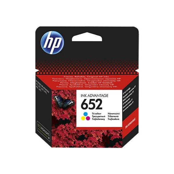 HP Original HP DeskJet Ink Advantage 5275 Tintenpatrone (652 / F6V24AE) farbe, 200 Seiten, 6,3 Rp pro Seite