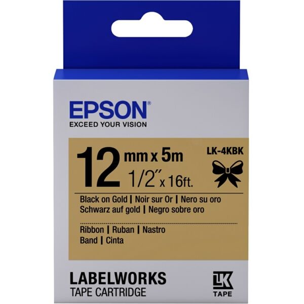 Epson Original Epson LabelWorks LW-400 VP Farbband (LK-4KBK / C 53 S 654001) multicolor 12mm x 9m