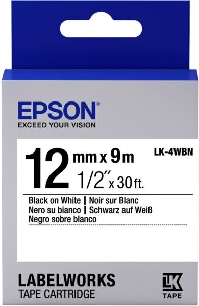 Epson Original Epson LabelWorks LW-Z 700 FK Farbband (LK-4WBN / C 53 S 654021) multicolor 12mm x 9m