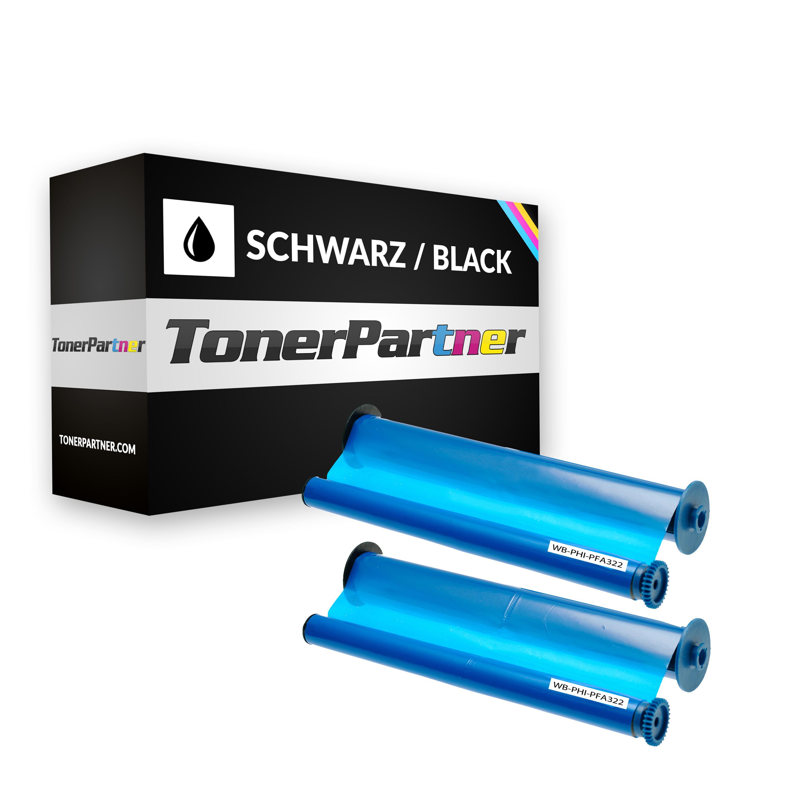 TonerPartner Kompatibel zu Philips Magic 2 Dect Inkfilm (906115306011 / PFA-322) schwarz, 160 Seiten, 9,09 Rp pro Seite von TonerPartner