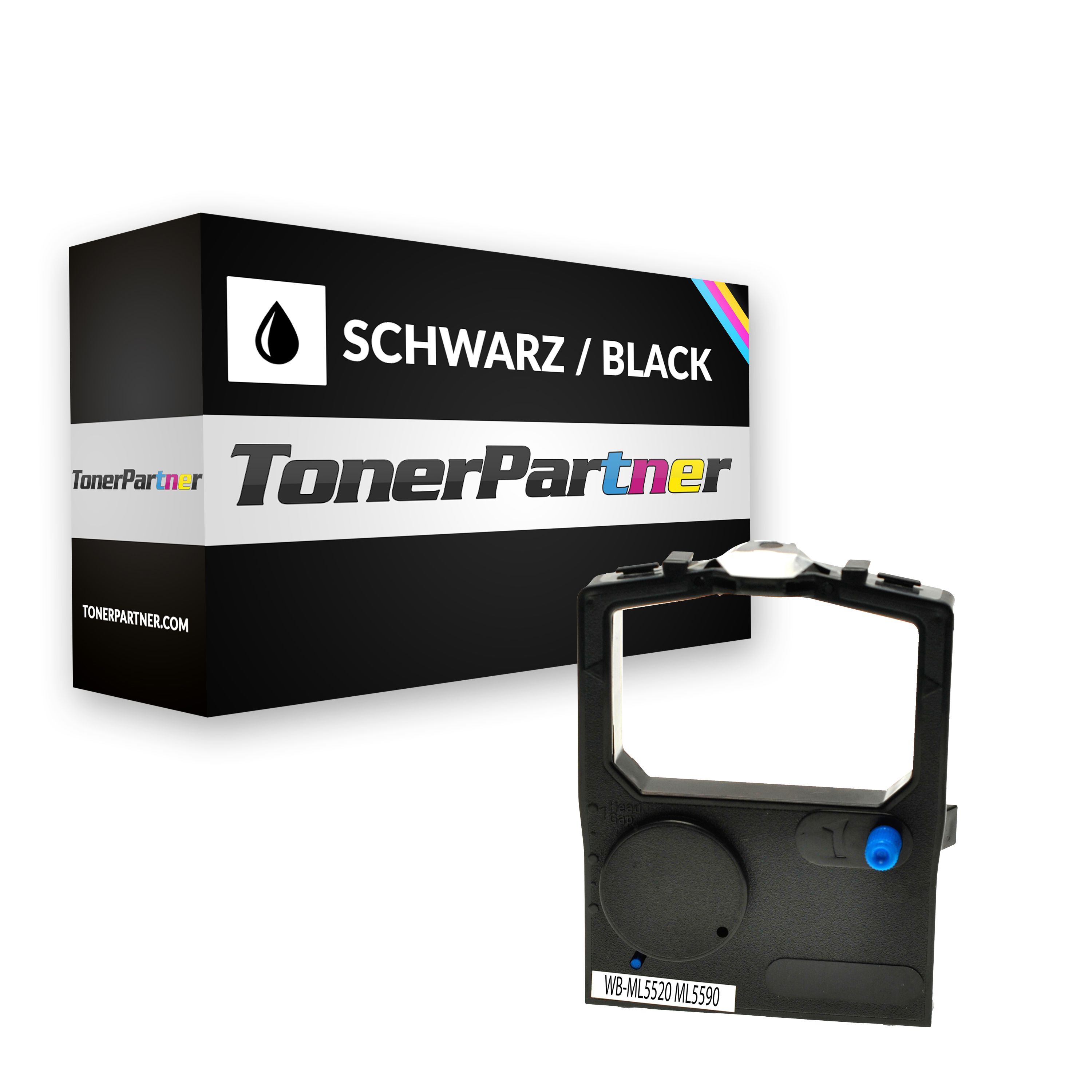 TonerPartner Kompatibel zu OKI Microline 5500 Series Nylonband (01126301) schwarz, Inhalt: 4.000.000 Zeichen von TonerPartner