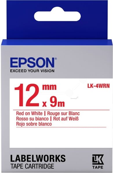 Epson Original Epson LabelWorks LW-400 Series Farbband (LK-4WRN / C 53 S 654011) multicolor 12mm x 9m