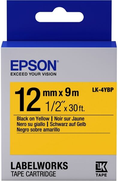 Epson Original Epson LabelWorks LW-400 Series Etiketten (LK-4YBP / C 53 S 654008) multicolor 12mm x 9m