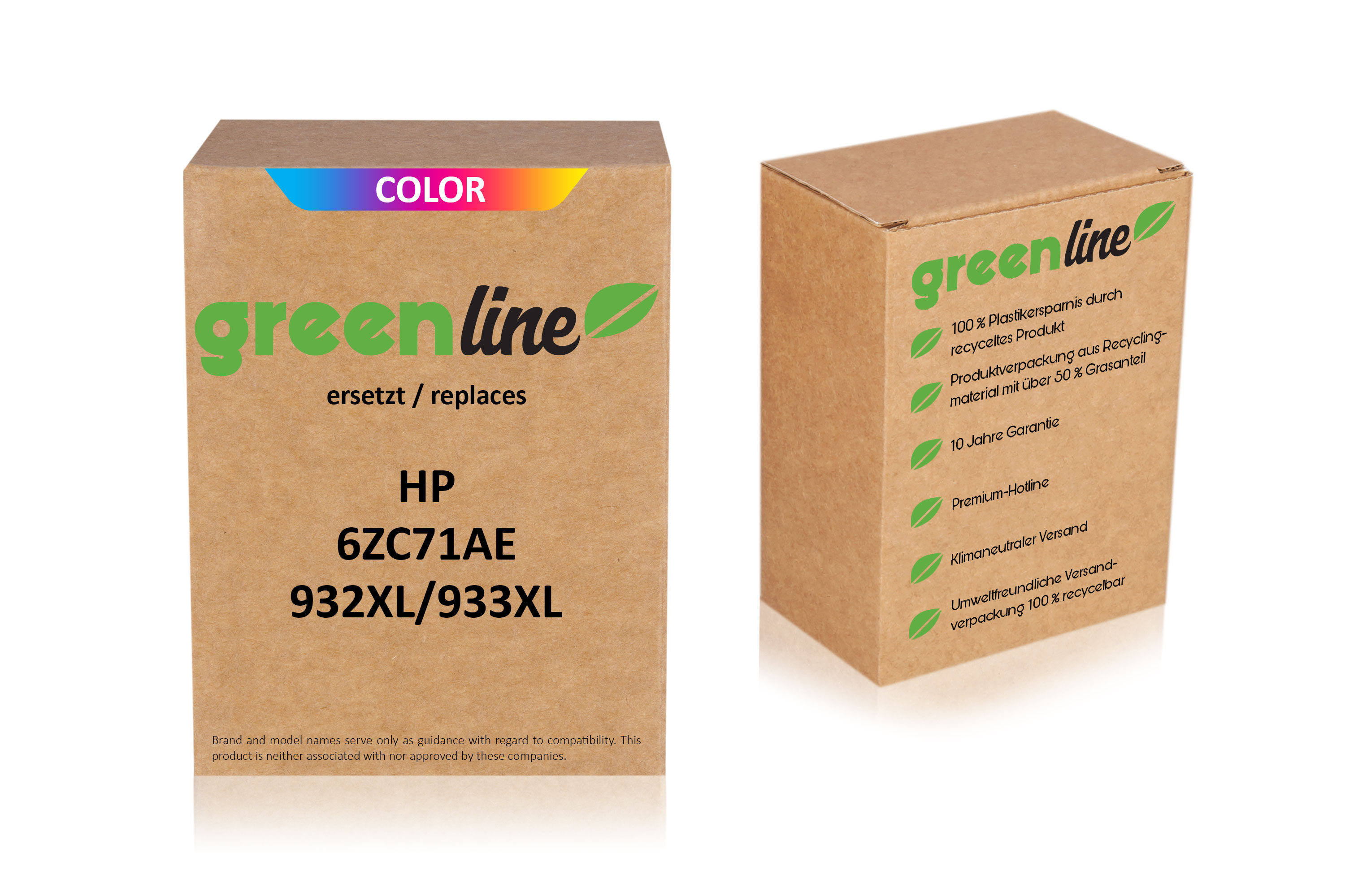 TonerPartner Kompatibel zu HP OfficeJet 6700 Premium Tintenpatrone (932XL/933XL / 6ZC71AE) farbe Multipack (4 St.), 3.475 Seiten von TonerPartner