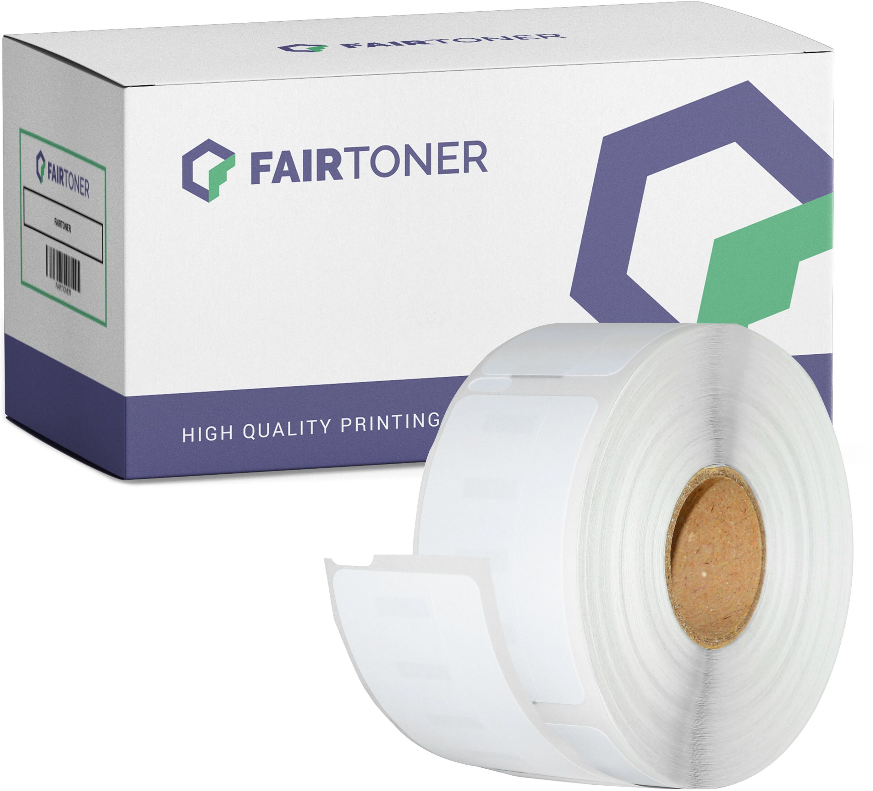 FairToner Kompatibel zu Dymo Labelwriter 400 Duo (11355 / S0722550) Etikett 500x (19mm x 51mm)