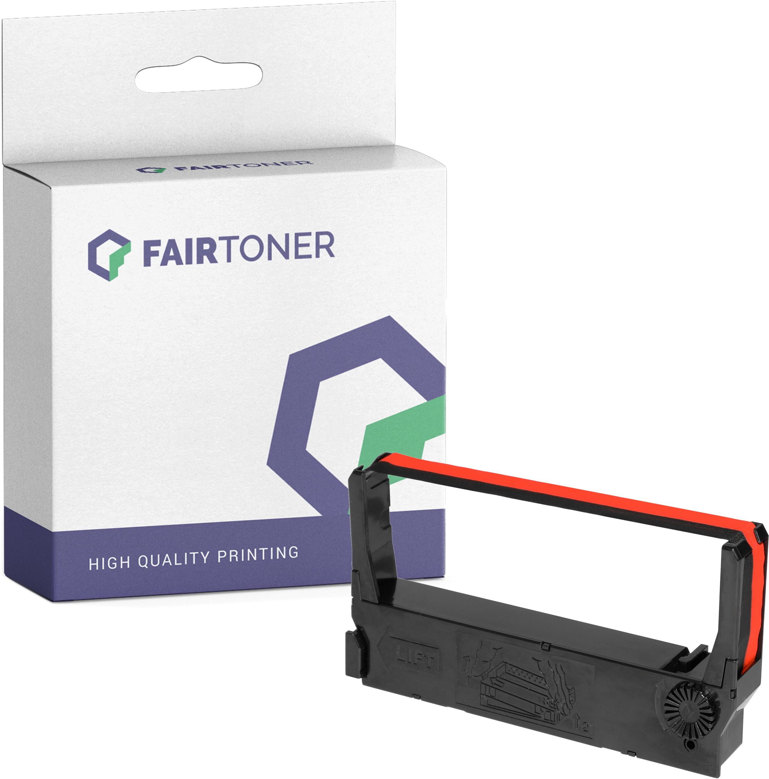 FairToner Kompatibel zu Epson RP 255 (C43S015216 / ERC-23-BR) Farbband Schwarz/Rot