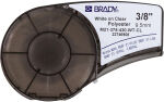 Brady M21-375-430-WT-CL white on transparent polyester tape 9.5 mm x 6.40 m (original Brady)